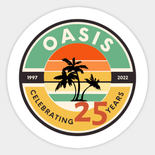 Oasis 25th Anniversary Logo (2) Sticker